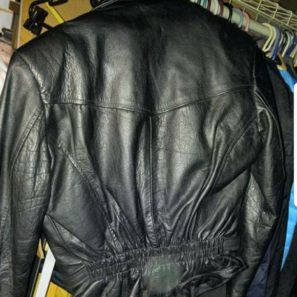 Biker style hot real Leather - Picture 2 of 2